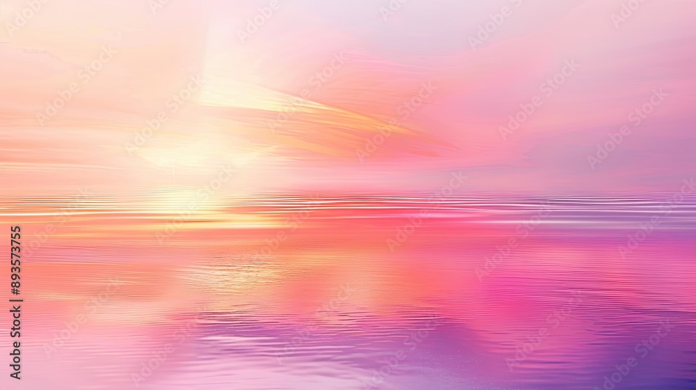 Naklejka premium Abstract sunset colors background with a soft gradient and light effects