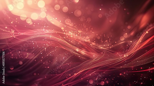 Intricate wallpaper with deep reds and burgundies luminous bokeh smooth gradients and flowing lines