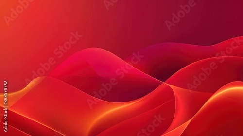 Abstract Red and Orange Waves