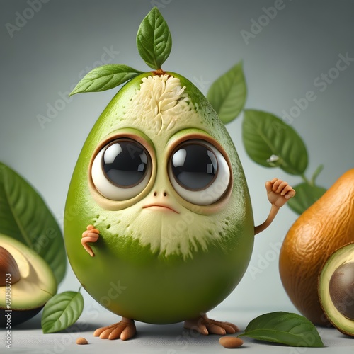 Cheerful Onion Character with Big Eyes