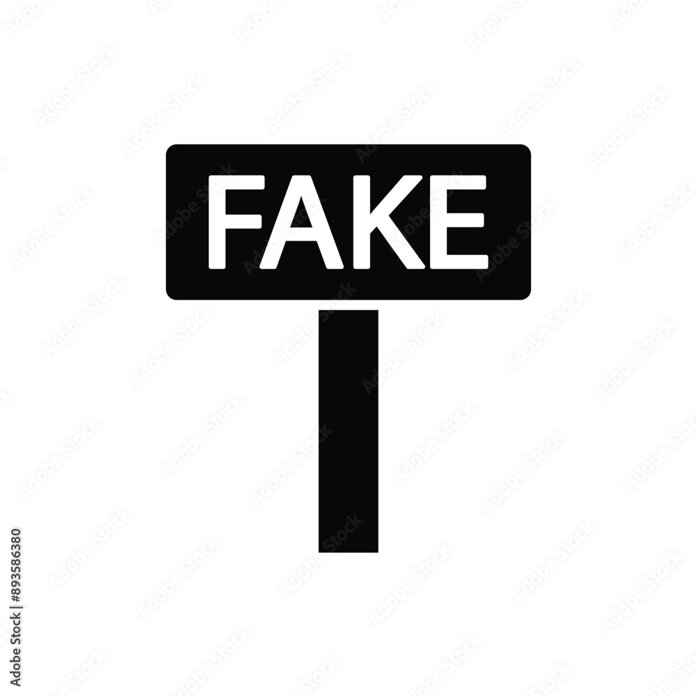 fake vector icon fake information sign fake vector icon fake information sign