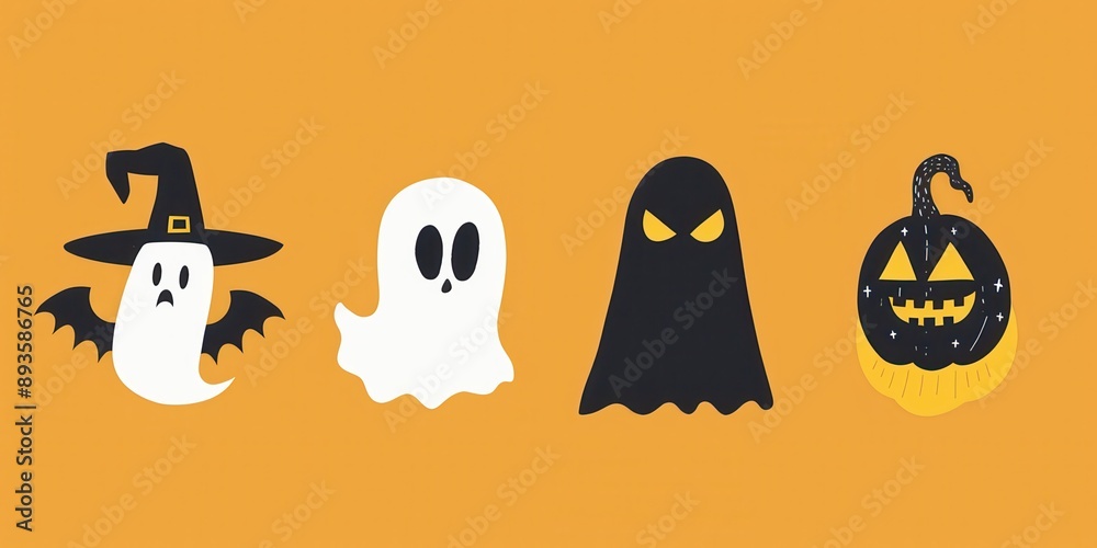 Obraz premium Trendy Halloween Poster