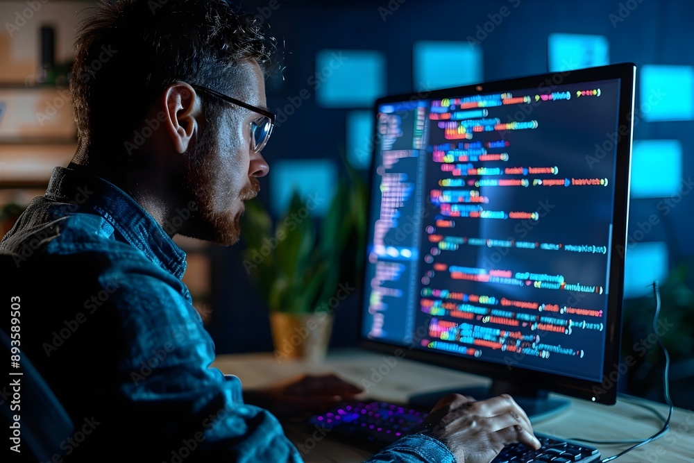Programmer Coding for Cloud Based Digital Service on Futuristic Computer Interface Programmer Coding for Cloud Based Digital Service on Futuristic Computer Interface