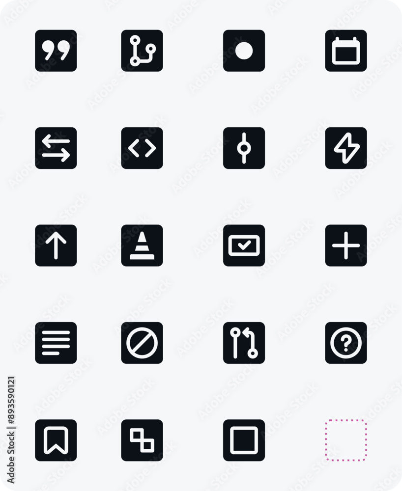 Component Sticker Icon for development of app website. Technology Icons Component Sticker Icon for development of app website. Technology Icons
