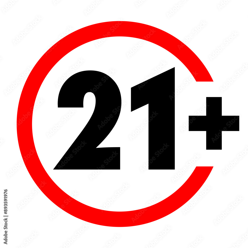 Under 21 forbidden round sign prohibition symbol vector 10 eps Under 21 forbidden round sign prohibition symbol vector 10 eps