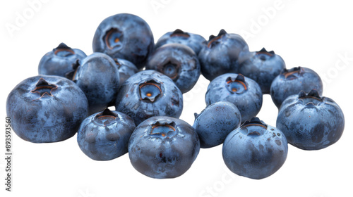 blueberries isolated on white background