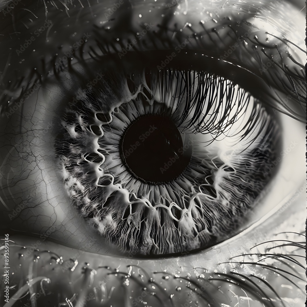 Obraz premium Human Eye An extreme close-up of a human eye capturing