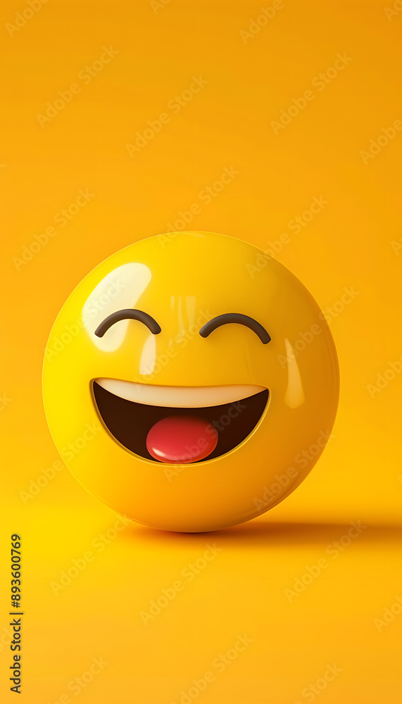 Fototapeta premium Funny Happy Emoji