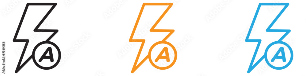 auto flash icon vector logo set collection for web app ui auto flash icon vector logo set collection for web app ui