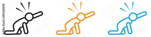 abandonment icon vector logo set collection for web app ui