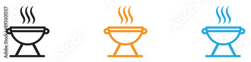 brazier icon vector logo set collection for web app ui
