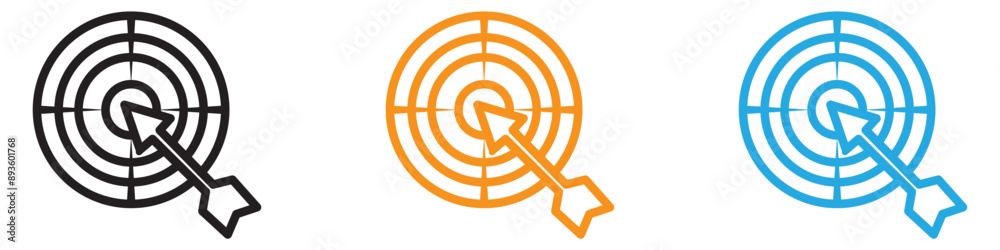 darts icon vector logo set collection for web app ui darts icon vector logo set collection for web app ui