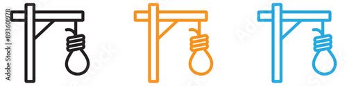 gallows icon  vector logo set collection for web app ui