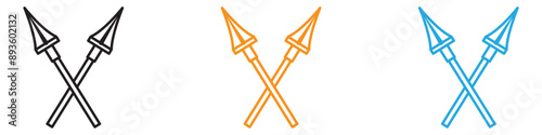 lance icon vector logo set collection for web app ui