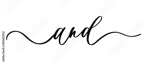 And calligraphic inscription with smooth lines.