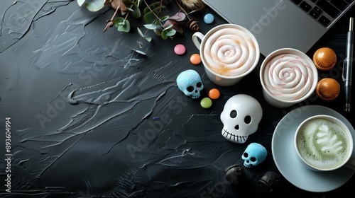 Cute Halloween Themed Coffee Break