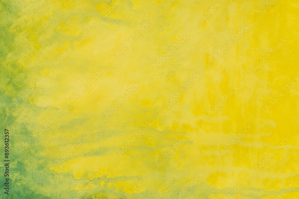 yellow and green painted watercolor background texture
