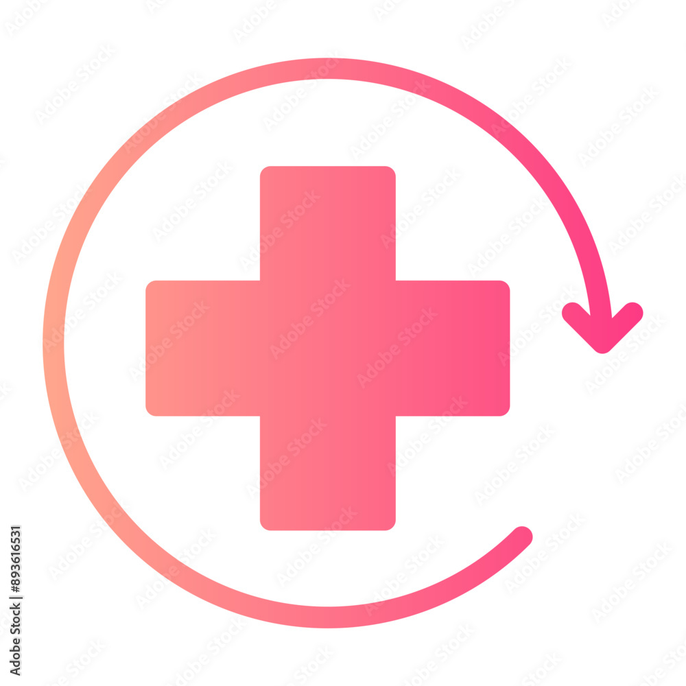 Obraz premium add gradient icon