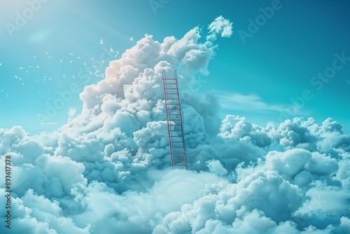 Ladder to the beautiful cloud  photo