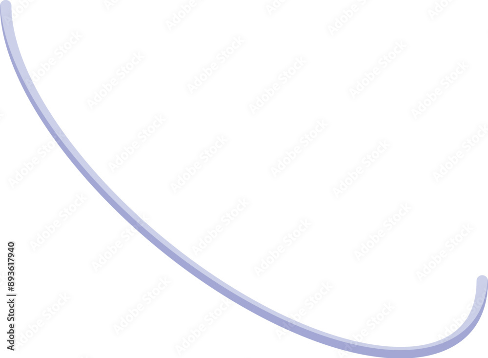 Simple minimalist 3d isometric blue curved line element icon symbol Simple minimalist 3d isometric blue curved line element icon symbol