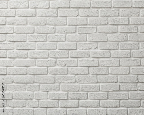 white brick wall with smooth texture, backdrop for photography or wallpaper design. wide panoramic banner background