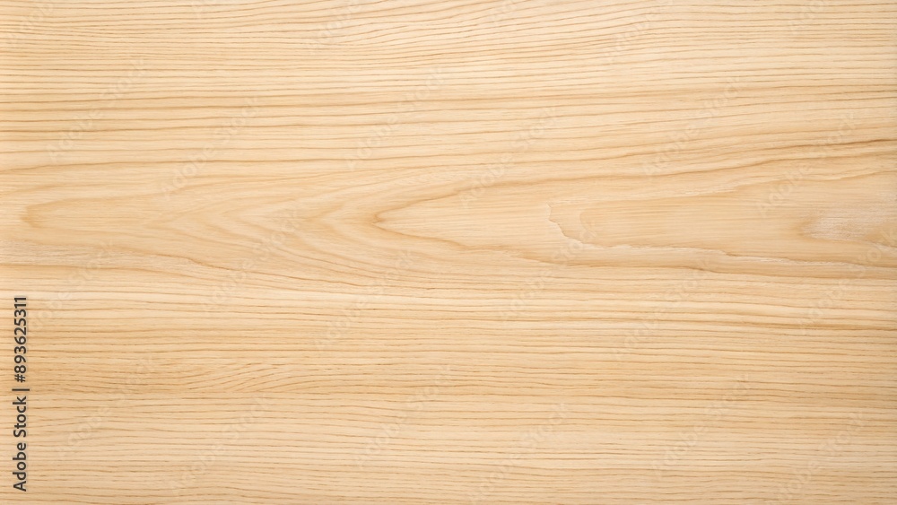 A closeup view of a lightcolored wood surface with distinct grain patterns