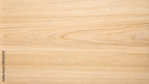 A closeup view of a lightcolored wood surface with distinct grain patterns