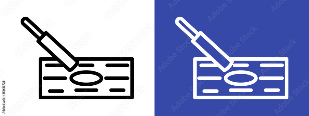 Fototapeta premium chisel icon logo sign set vector outline