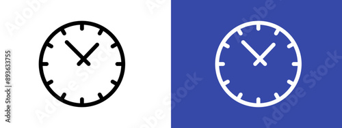 Free Download Clock icon logo sign set vector outline - GFXLoad