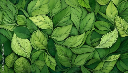 Green leaf background