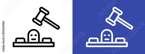 Mole Game Whack icon logo sign set vector outline