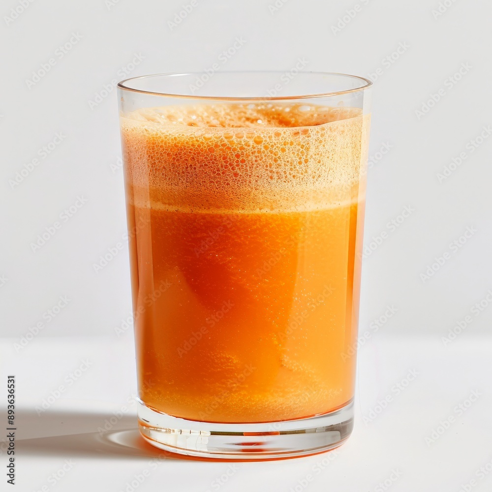 Close-up of a glass filled with carrot juice Close-up of a glass filled with carrot juice