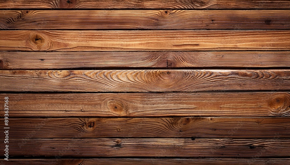 Fototapeta premium Wooden planks background wall. Textured rustic wood old paneling for walls, interiors and construction.