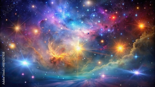 Mesmerizing interstellar scene with colorful nebula and sparkling stars, stars, scene, nebula, colorful, space