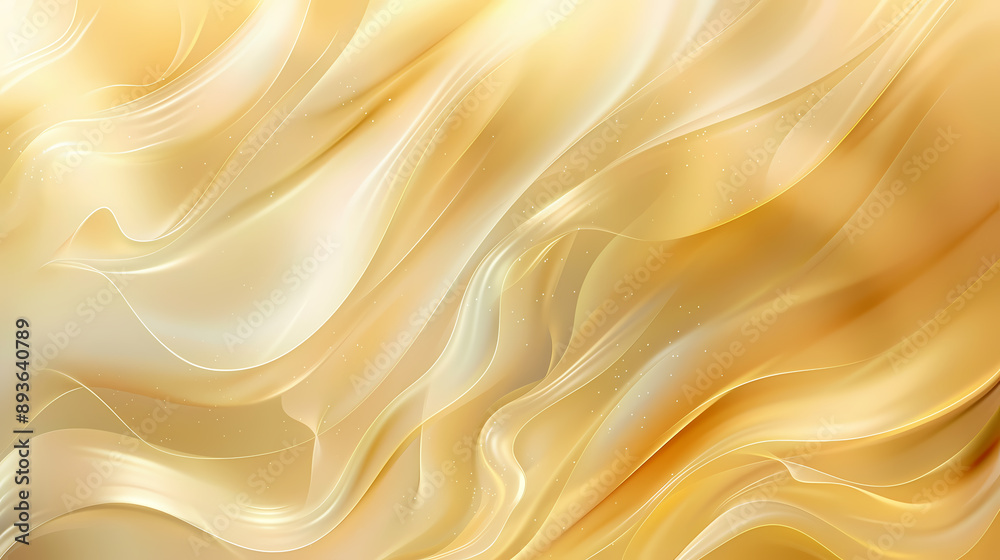 Elegant abstract golden silk waves with a smooth and flowing texture, creating a luxurious and serene atmosphere. Elegant abstract golden silk waves with a smooth and flowing texture, creating a luxurious and serene atmosphere.
