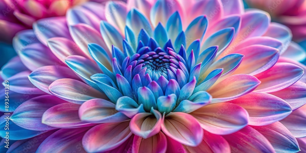 Vibrant pink and blue flower blooms in close-up view, showcasing delicate petals, intricate details, and soft natural light, creating a stunning visual masterpiece. Vibrant pink and blue flower blooms in close-up view, showcasing delicate petals, intricate details, and soft natural light, creating a stunning visual masterpiece.