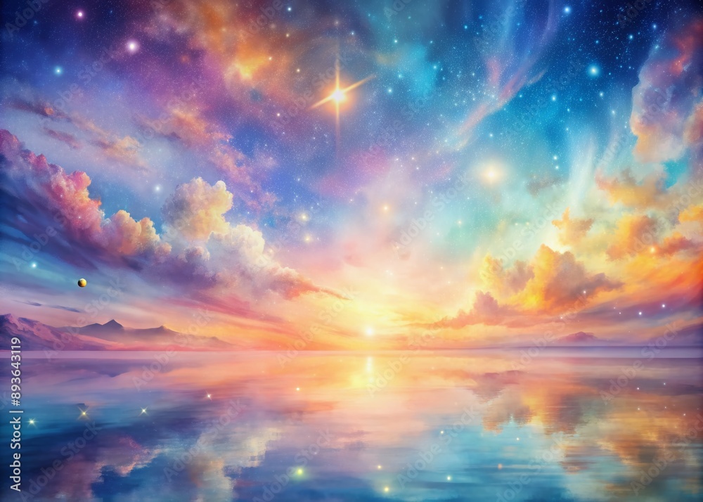 Vibrant pastel hues dissolve into a soft blur, evoking a celestial watercolor painting above a serene horizon, radiating an otherworldly beauty and peaceful atmosphere. Vibrant pastel hues dissolve into a soft blur, evoking a celestial watercolor painting above a serene horizon, radiating an otherworldly beauty and peaceful atmosphere.