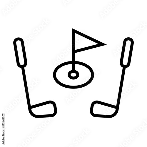 Golf Club Icon Design