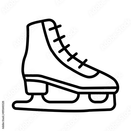 Ice Skates Icon Design