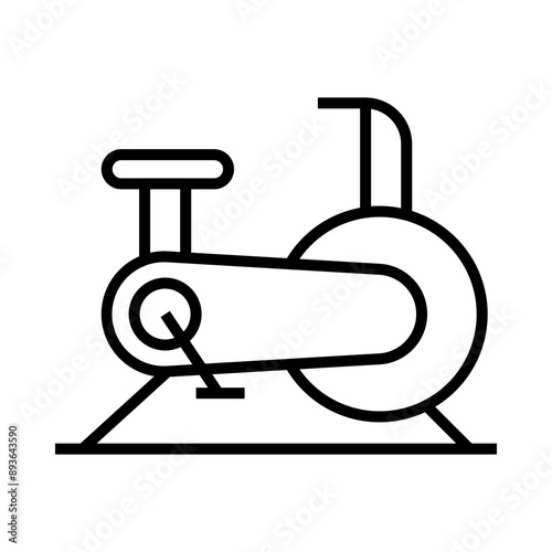 Exercise Bike Icon Design