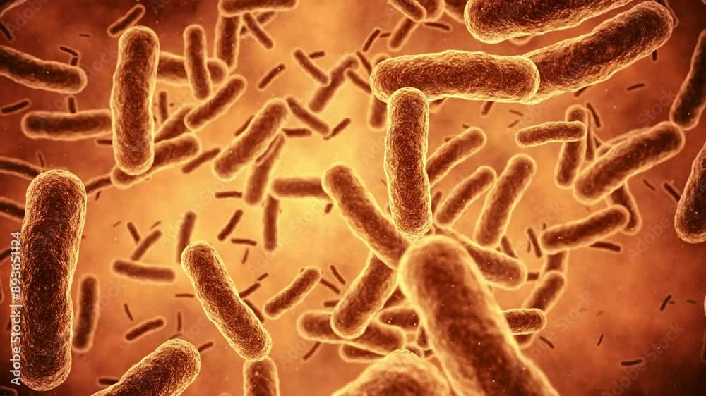 3d render Bacteria Animaton (depth of field)
