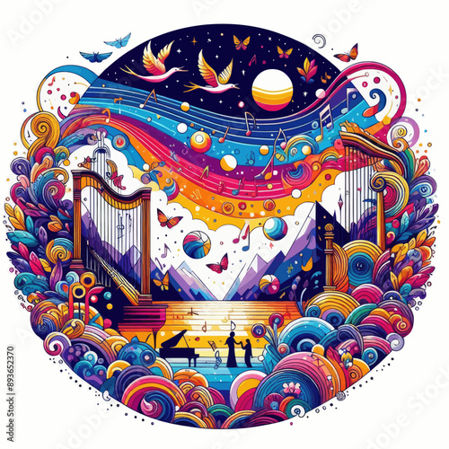this vector about symphony of color 
