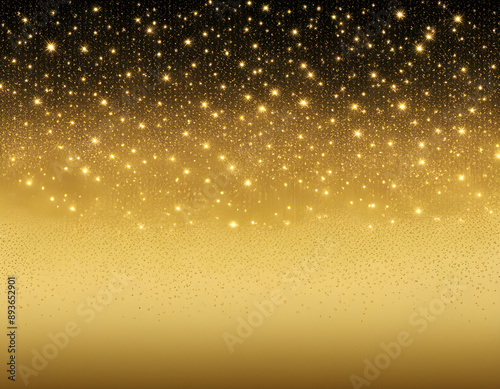 Realistic vector golden background. Shiny gold horizontal backdrop. Glittering backround.