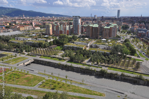 Aerial view of Turin