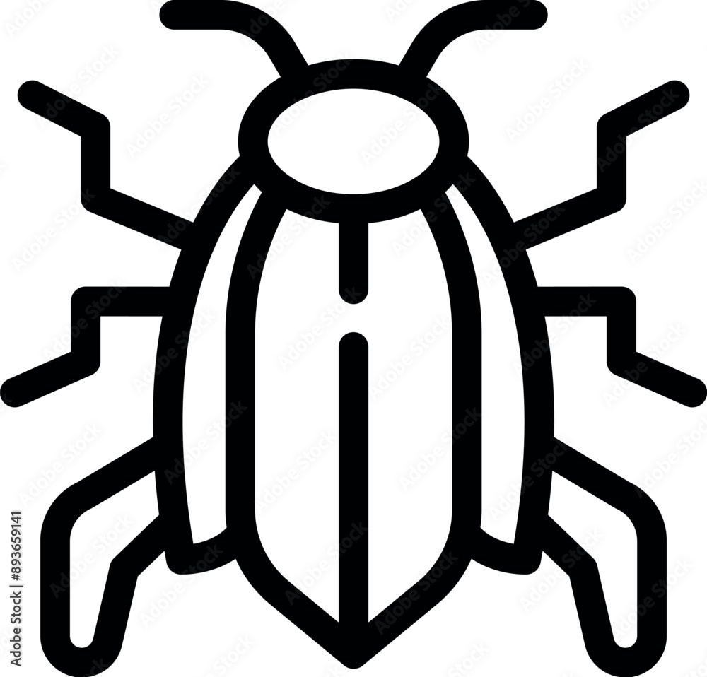 Big black beetle is crawling on the ground with six legs and two antennae Big black beetle is crawling on the ground with six legs and two antennae