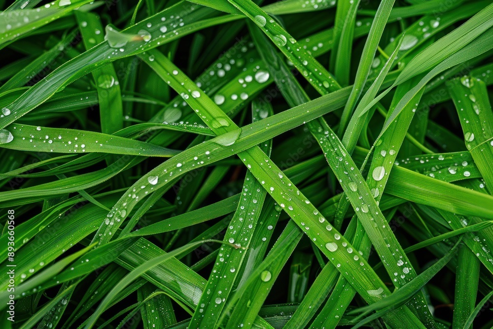 Wet grass close-up background Wet grass close-up background