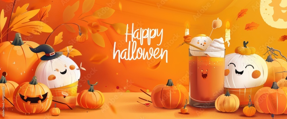 3D Vector abstract background for Halloween. 3D Vector abstract background for Halloween.