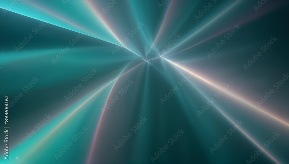 Radiant green and blue abstract background with intersecting lines and rays of light Radiant green and blue abstract background with intersecting lines and rays of light