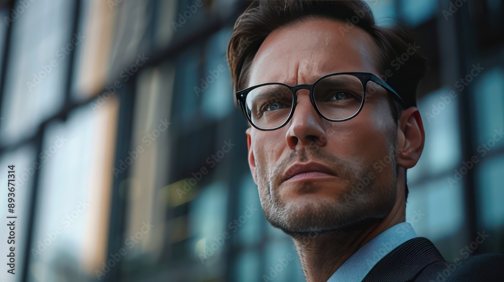 Obraz premium Portrait of confident businessman