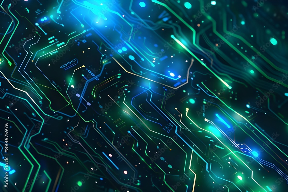 blue circuit board background blue circuit board background